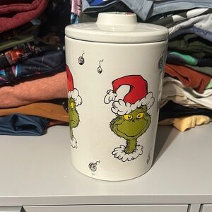 Grinch Christmas Cookie Jar